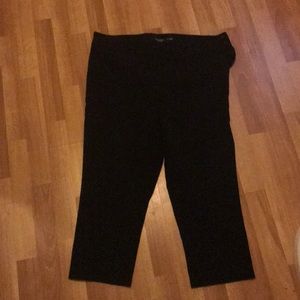 Ralph Lauren black flat pants, size 16W.